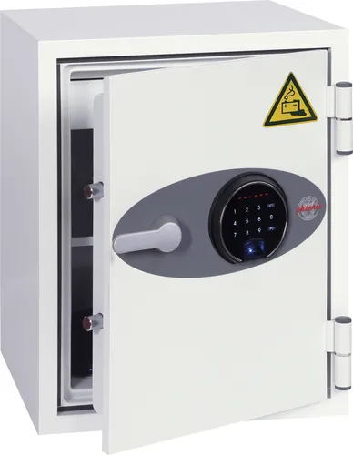 Phoenix BS0441F Battery Fighter: Feuergeschützter Batterie-Aufbewahrungstresor - Safes für sichere Lagerung und Laden von Lithium-Ionen-Batterien, ausgestattet mit 1 Steckdose und ausziehbarer Schublade für komfortable Nutzung.