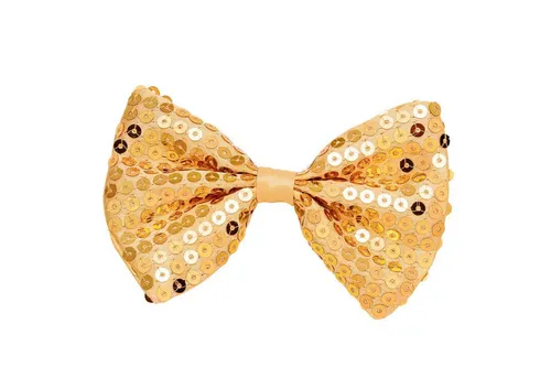 Widmann S.r.l. Kostüm Fliege Pailetten, Gold