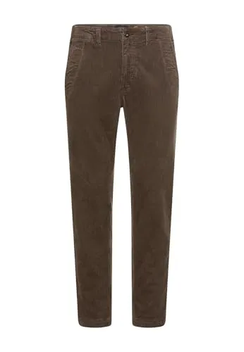 camel active Herren Regular Fit Chino Hose aus Cord Dunkelbraun - Wanderhose mit 2-Way Stretch für optimalen Komfort und Reißverschlusstasche für Sicherheit. Perfekt für lässige Outdoor-Aktivitäten.