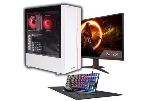 Captiva Gaming PC Bundle R93-562 mit RTX 5060 - PC-Systeme mit AMD Ryzen 7 5700X, 16GB RAM und 1TB SSD – für ein flüssiges Gaming-Erlebnis und beeindruckende Grafik auf dem 23.80