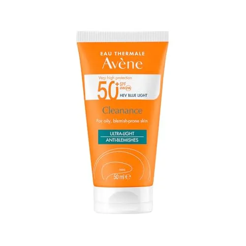 AVENE Cleanance Sonne SPF 50+ Emulsion, 50 ml - Sonnenschutzmittel mit hohem Lichtschutzfaktor, ideal für empfindliche Haut und bietet zuverlässigen Schutz vor UV-Strahlen.