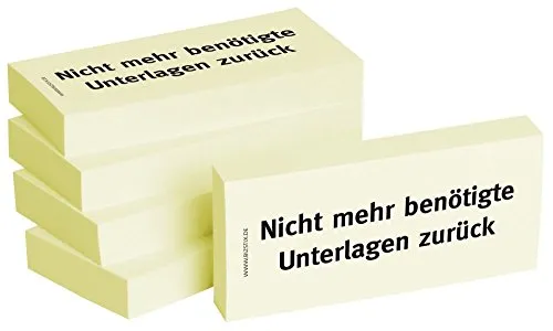 Haftnotiz Nicht mehr ben.Unter 1301010108 - 75x35mm, praktische 5er Packung für effizientes Organisieren und Erinnern