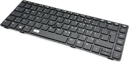 Tastatur - Farbe: schwarz - mit schwarz Rahmen - Deutsches Tastaturlayout kompatibel für HP EliteBook 8460W