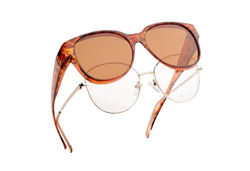 FALINGO Überzieh-Sonnenbrille FASHION EDITION - Sonnenbrille für Brillenträger – Optimaler UV400 Schutz, polarisiert und mit großzügiger Passform für höchsten Tragekomfort bei Outdoor-Aktivitäten.