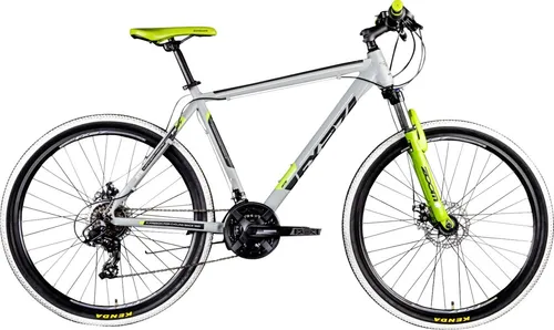 Zündapp Mountainbike FX27 650B - 27,5 Zoll Hardtail MTB - Fahrräder mit 21-Gang Schaltung, ideal für anspruchsvolle Trails und Fahrten in der Natur. Robuste Bauweise in grau-grün für Abenteuerlustige.
