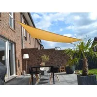 Floracord Vierecksonnensegel Weizen 250 cm x 300 cm von Floracord