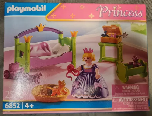 Playmobil 6852 Princess Schlafzimmer: Kinderbett & Wiege für kleine Prinzessinnen - Sonstige Kategorie: Kreatives Spielzeug für Mädchen, fördert Fantasie und Rollenspiele.