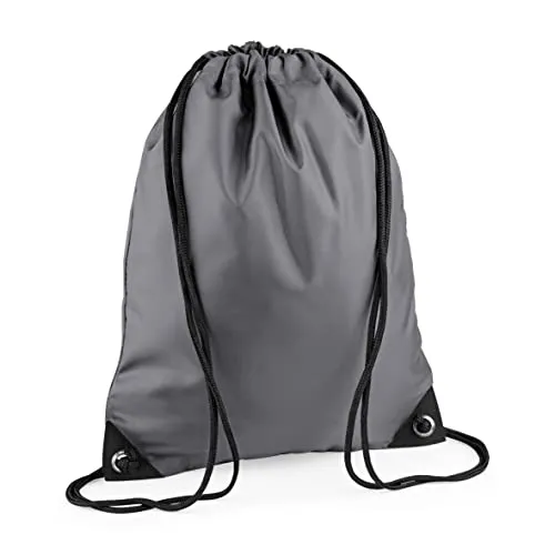 BagBase Unisex's BG010GRAP Premium Turnbeutel, Graphitgrau, Größe M