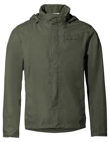 VAUDE Herren Mens Escape Bike Light Jacket, Khaki, S EU - Kleidung: Leichte, atmungsaktive und wasserdichte Fahrradjacke mit Reflektoren für optimale Sichtbarkeit und Schutz bei wechselhaftem Wetter.