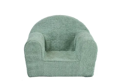 FORTISLINE Kindersessel Mini in Teddy-Stoff Kuschelsessel Babysessel Spielsessel rund, Der Bezug ist abnehmbar und waschbar