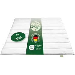 Winter Bettdecke 135x200 cm | Microfaser Bettdecke waschbar & allergikergeeignet | Dreamstar Eco - Weiß