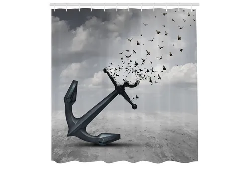 Duschvorhänge Grau von Abakuhaus