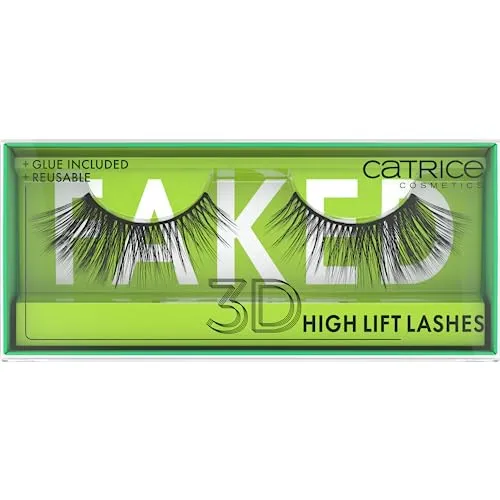 Catrice Faked 3D High Lift Lashes, künstliche Wimpern, Schwarz, langanhaltend, Falsche Wimpern-Effekt, vegan, ohne Mikroplastikpartikel, Nanopartikel frei, ohne Parfüm, 1er Pack (1pair)