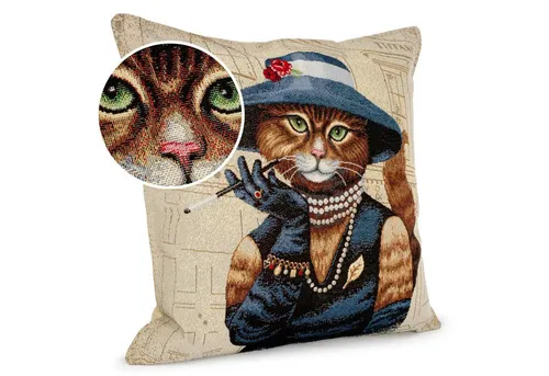 ANRO Dekokissen Kissenbezug Kissenhülle Deko Kissen Gobelin mit oder ohne Füllung, Jacquard Gobelin