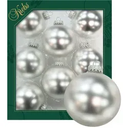 Krebs Glas Lauscha Sterlingsilber 7cm Glaskugeln uni