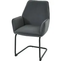 MCW Freischwinger MCW-G67-FS - Freischwinger mit abgerundeten Ecken, hoher Sitzkomfort und Fußbodenschoner für Kratzschutz – ideal für Esszimmer oder Home-Office.