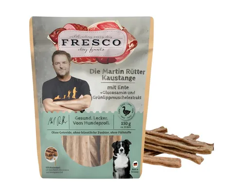 Fresco Dog Martin Rütter Kaustange mit Ente, Glucosamin und Grünlippmuschelextr, für: Hund