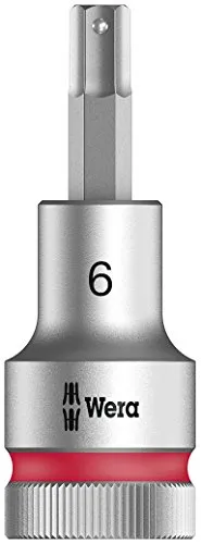 Wera 8740 C HF Zyklop Bit-Nuss 1/2 Zoll Antrieb mit Haltefunktion, 6.0 x 60 mm, 05003822001