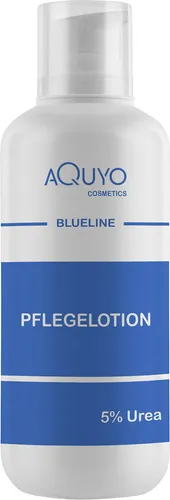 Blueline 5% Urea Creme Lotion, Körperlotion für trockene Haut, Feuchtigkeitslotion bei empfindlicher Haut, Neurodermitis, Juckreiz oder Psoriasis, feuchtigkeitsspendende Bodylotion zur Hautpflege (500ml Airless Spender)