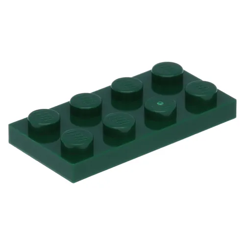 LEGO: 50 Platten, Größe 2x4 Noppen in Dunkelgrün