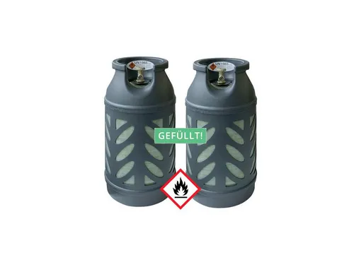 BlueCraft Gas Premium Composite 10 kg Gasflasche - Eigentums-Gasflasche aus modernem Verbundmaterial mit sichtbarem Füllstand, ideal für Grillen, Kochen und Caravaning. Leicht, rostfrei und umweltfreundlich.