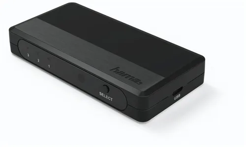 Hama A/V-Umschalter/Verteiler 121760 HDMI Umschalter 3 in  1 Schwarz