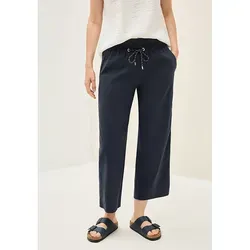 Cecil Damen 3716107 Hose, Universal Blue, L/26L - Damen-Hosen im Loose Fit mit High Waist und Wide Legs, ideal für lässige Outfits. Bequem mit elastischem Bund und praktischen seitlichen Taschen.