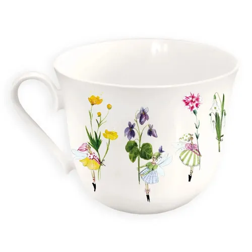 Tasse, Porzellantasse BLUMENELFEN Schön, dass es dich gibt  11,5cm 0,4l Grätz