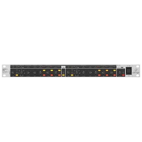 Behringer CX3400 Super X Pro V2 - Aktive Frequenzweiche für präzise Klangsteuerung, ideal für professionelle Audioanwendungen mit flexibler 2- oder 4-Wege Konfiguration.