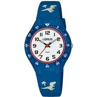 LORUS Quarzuhr Kids RRX49GX9 - Dinosaurier Armbanduhr für Kinder - Kinderuhr mit Dinosaurier-Motiv, ideal als Geschenk zum Geburtstag oder Schulanfang. Wasserdicht bis 10 bar und robustes Gehäuse für unbeschwerte Abenteuer.