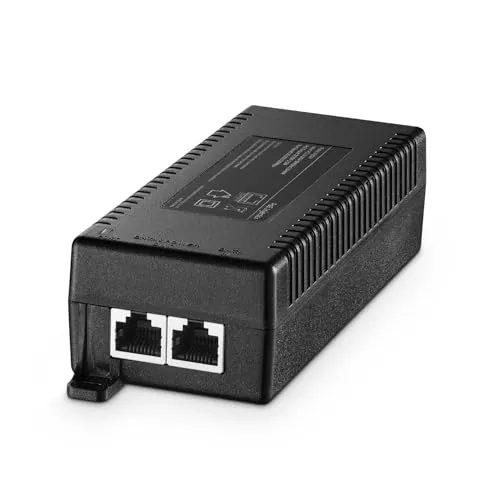 YuLinca Gigabit PoE+ Injector 60W, 802.3af/at/bt Power Over Ethernet PoE Adapter, 10/100/1000Mbps, Nicht-PoE zu PoE Adapter, Plug & Play, Entfernung bis zu 100 Meter (328 ft.)