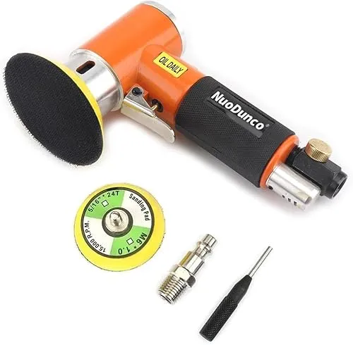 NuoDunco Druckluft Exzenterschleifer Mini 50mm 75mm Poliermaschine Auto Polierer Set