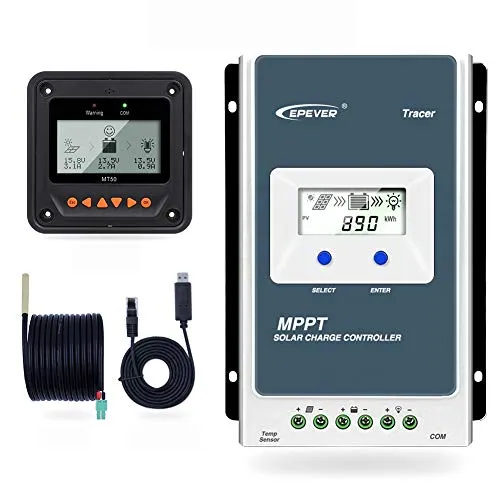 EPEVER MPPT Solar Ladegerät Tracer AN Serie 10A / 20A / 30A / 40A mit 12V / 24V DC Automatische Identifizierung Systemspannung(30A+MT50+RTS+RS485)