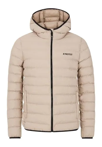 PROTEST Herren Funktionsjacke PRTBASSO - Umweltfreundliche Pufferjacke aus Recyclingmaterialien, ideal für Outdoor-Aktivitäten und stylisch mit Kontrast-Reißverschluss.
