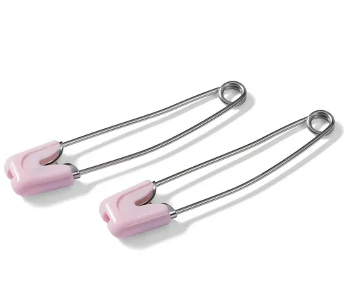 Prym Baby Sicherheitsnadeln 55mm pink mit Schutzkappe (4 Stck.)