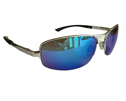 Gil SSC MATRIX SONNENBRILLE SPORTBRILLE MOTORRADBRILLE SPORT BRILLE M 26 (Chrom blau verspiegelt)