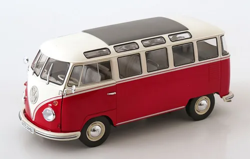 1:18 VW T1 21 WINDOWS rot/weiß - Detailgetreues Modell - Sonstige - Hochwertiges Spielzeugmodell mit präzisen Details, ideal für Sammler und VW-Fans.