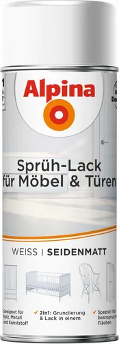 Alpina Sprüh-Lack für Möbel & Türen 400ml seidenmatt