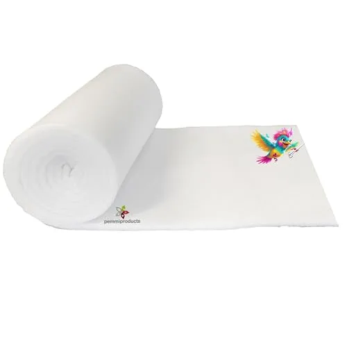 pemmiproducts Universal Filtervlies, Weiss, 300g/m², 1,5 m x 1 m, ca. 2,5 cm dick, (EUR 9,97/m²), Filtermatte, für Aquarium und Teich