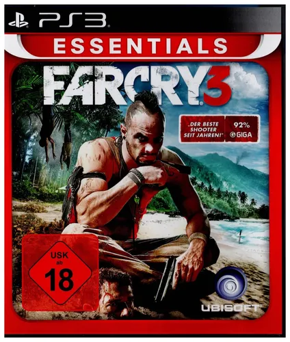 Farcry 3 - Essentials für PS3 - Action-Adventure für die PS3, neu & originalverpackt. Erlebe ein packendes Abenteuer in einer offenen Welt!
