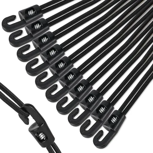 Farerkass Spanngummi mit Haken 25 Stück, Expander mit Haken 25 cm, Planenspanner Gummispanner, Vielzweck Gepäckspanner für Camping Planen, Anhängerplane, Poolabdeckung