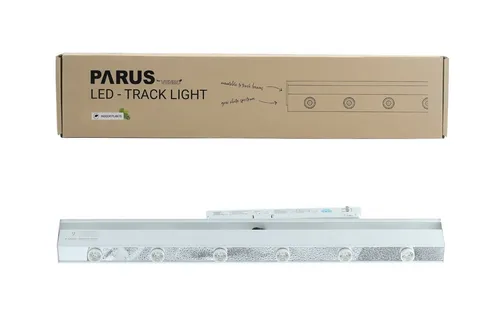 PARUS Pflanzenlampe Track Lights - Pflanzenlampe mit vielseitiger Kompatibilität für Stromschienen, ideal für die gleichmäßige Ausleuchtung vertikaler Begrünungen an Wänden und Fassaden.