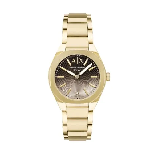 Produktbild Armani Exchange Damen 36MM Goldfarbene Edelstahl Uhr, AX6031