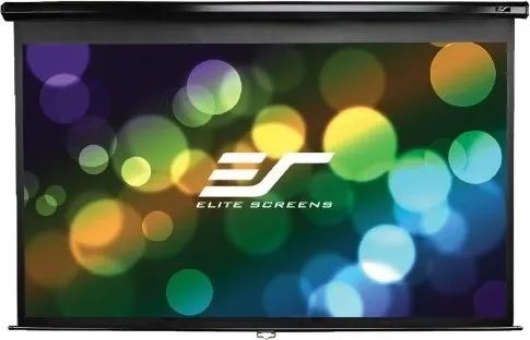 Elite Screens Manual Series M92UWH - 92 Zoll Beamer-Leinwand - Beamer-Leinwand mit einer Größe von 234 cm (92 Zoll), ideal für Heimkino und Präsentationen, bietet eine einfache manuelle Bedienung für flexibles Filmerlebnis.