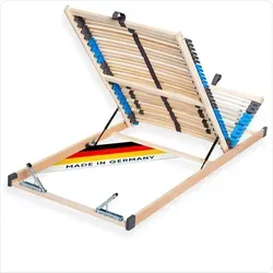 CUBEsleep Pure Eco Lattenrost 80 x 200 cm mit Bettkasten-Funktion - Hochwertiger Lattenrost mit 7-Zonen-System und ergonomischer Schulterzone für optimalen Schlafkomfort. Verstellbares Kopf- und Fußteil sowie praktische Bettkastenfunktion bieten zusätzlichen Nutzen.