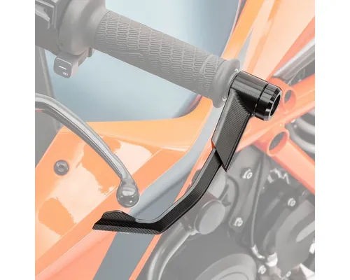 Motorrad Hebelschützer Lever Guard X1 Schwarz - Kupplung- & Bremshebel, CNC-gefräst aus leichtem Aluminium, schützt vor ungewollter Bedienung und bietet zusätzlichen Schutz bei Stürzen.