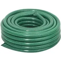 vidaXL Gartenschlauch mit Kupplung-Set Grün 20 m - Gartenschlauch aus strapazierfähigem PVC, witterungs- und UV-beständig, inklusive 4-teiligem Armaturen-Set für effiziente Bewässerung und einfache Handhabung.
