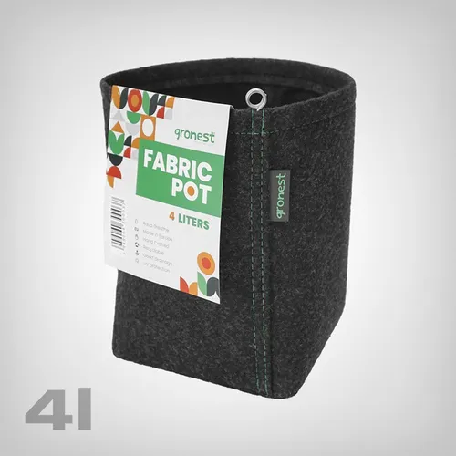 Gronest Stofftopf 4 Liter Textiltopf, 4 L Pot Blumentopf Pouch