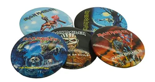 ROCK OFF Iron Maiden - Later Albums Button (Badge Pack) Offizielles Merchandising
