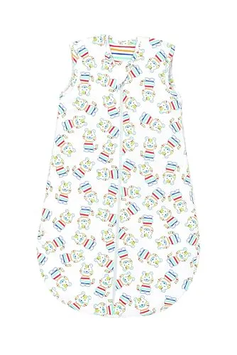 Set Odenwälder Sommerschlafsack & Stoffwindel Blaubär | Baby Schlafsack Flauschig & Weich | Schlafsack Baby atmungsaktiv aus 100% Baumwolle